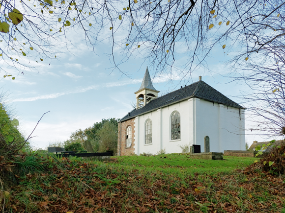 Jukwerd, wierde met kerk (1866)