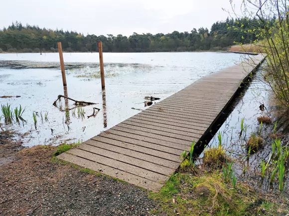 schaatsvijver Wite Mar met steiger